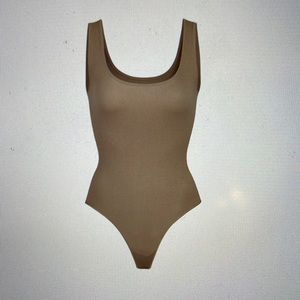 SKIMS Stretch Rib Scoop Tank Bodysuit